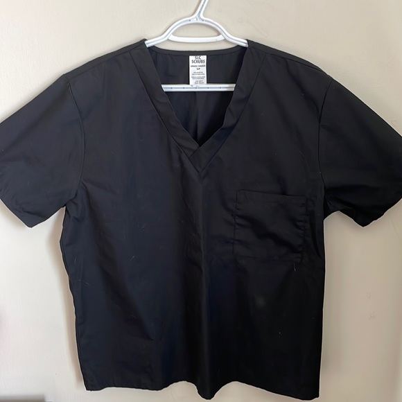 Black scrub top - Picture 1 of 3